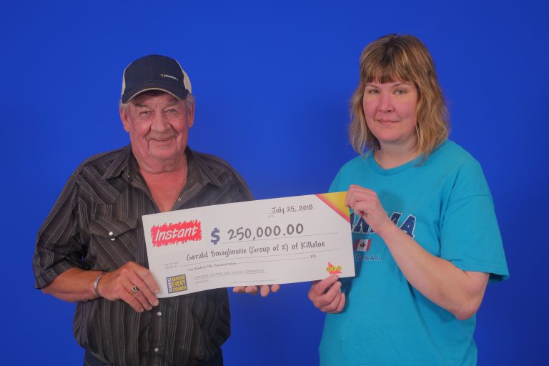 Two Friends Split $250,000 lottery winnings in Renfrew County.