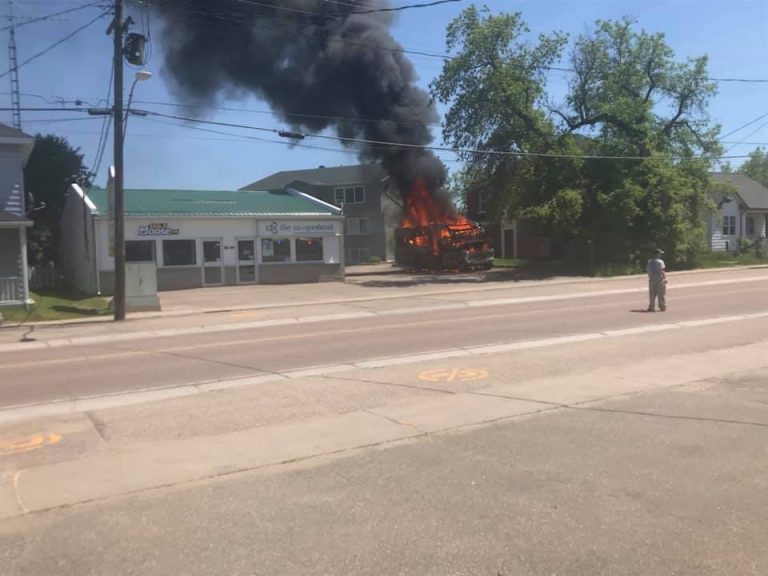 RV Catches Fire in Barry’s Bay
