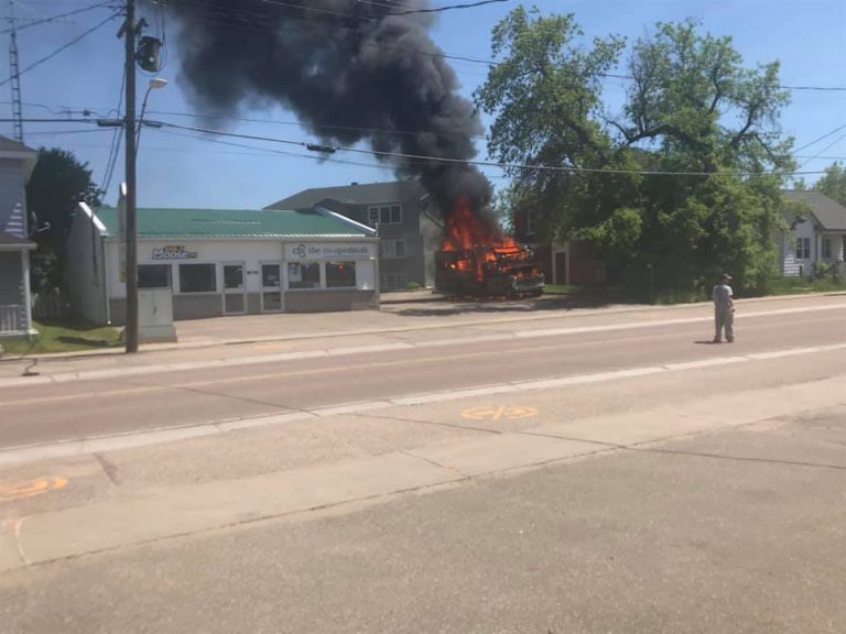 RV Catches Fire in Barry’s Bay