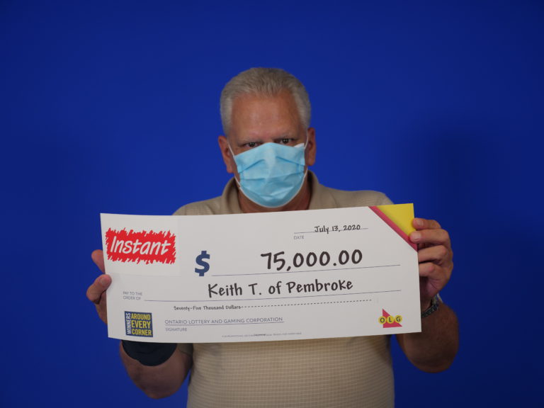Retired father living in Pembroke wins $75,000 thanks to OLG