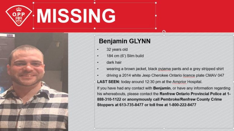 Renfrew OPP on the lookout for missing man
