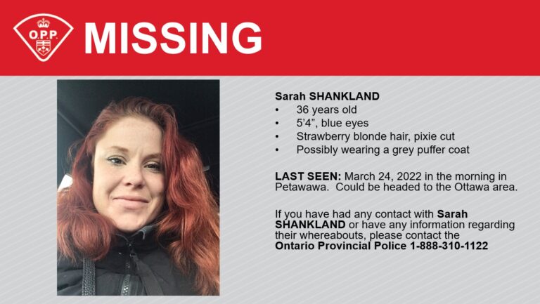 Upper Ottawa Valley OPP looking for missing woman