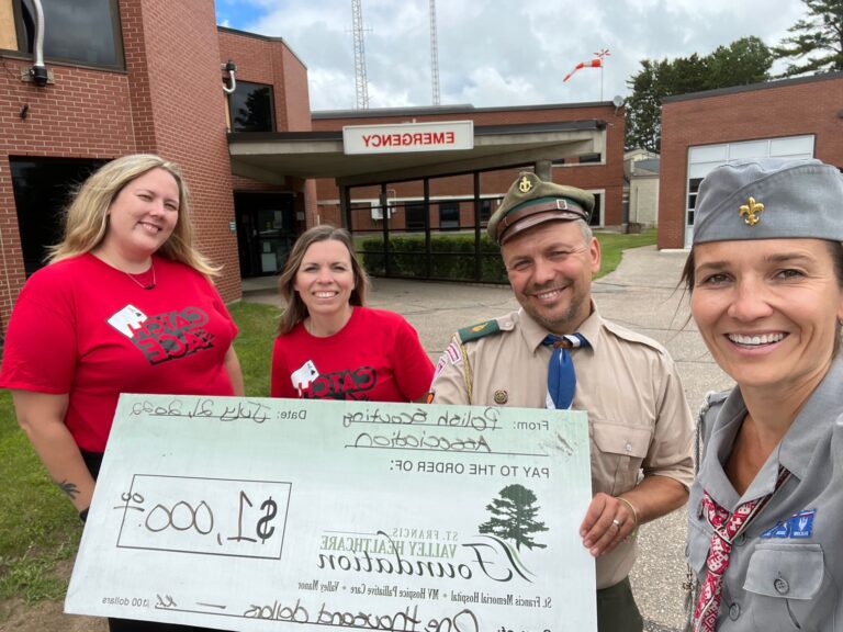 Camp Kaszuby donates $ 1,000 to local healthcare