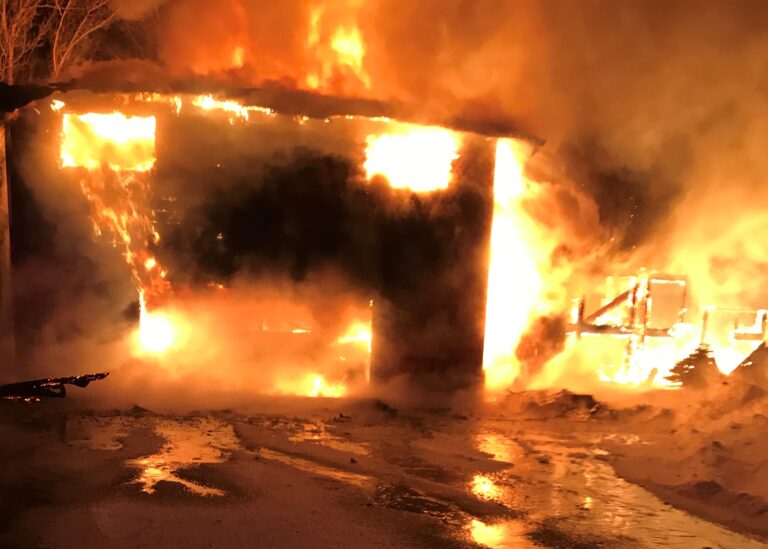 No one injured in massive fire that destroyed Combermere home