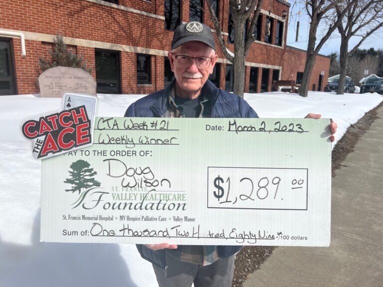 Barry’s Bay visitor wins Catch Ace Week 21 prize