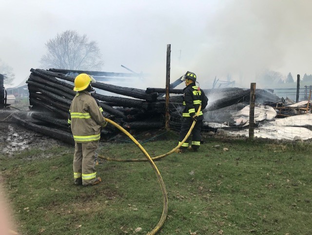 Pigs killed in Upper Rosenthal Road farm fire