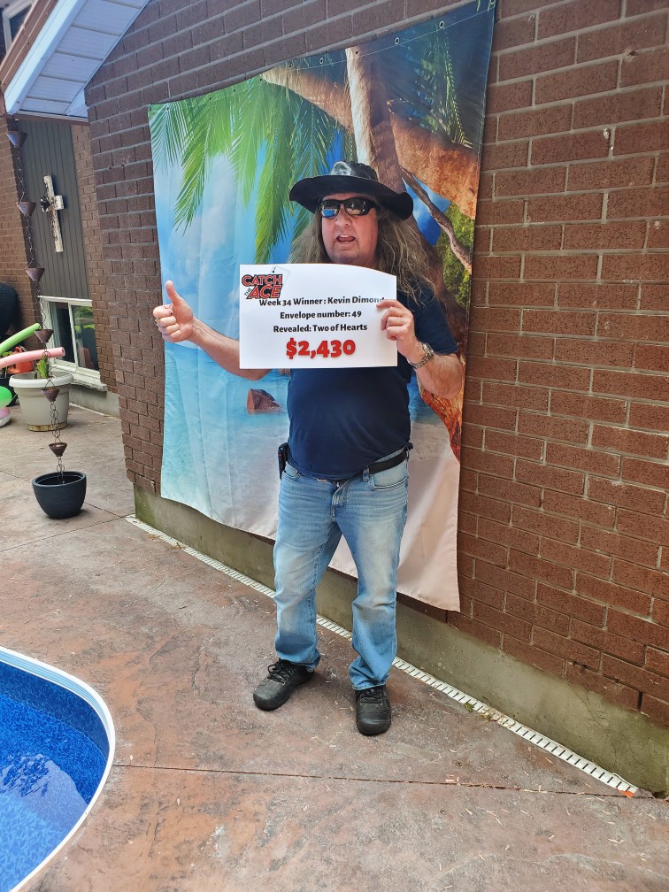 Niagara Falls man wins Week 34 prize in Catch Ace 