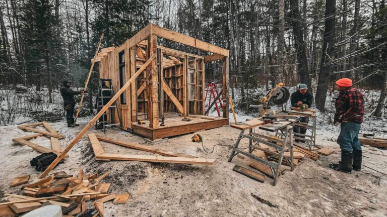 Businesses come together to build warming shack for snowmobilers  