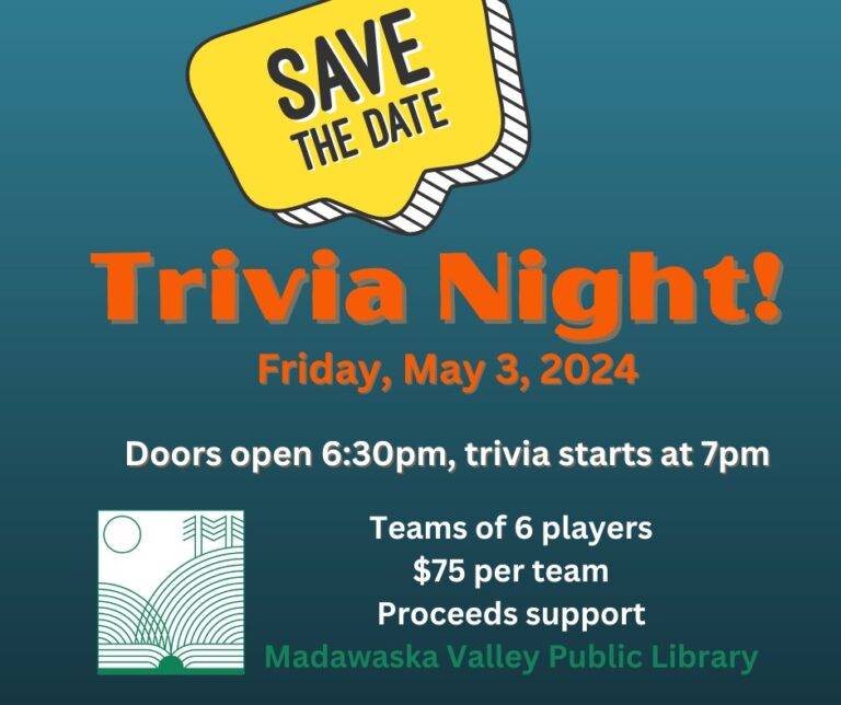 Teams of 6 people can sign up for Trivia Night in Barrys Bay