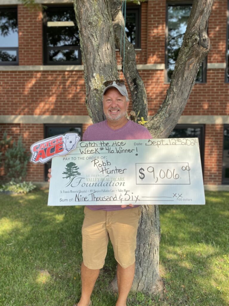 Robb Hunter of Golden Lake is the Week 46 Catch the Ace winner 