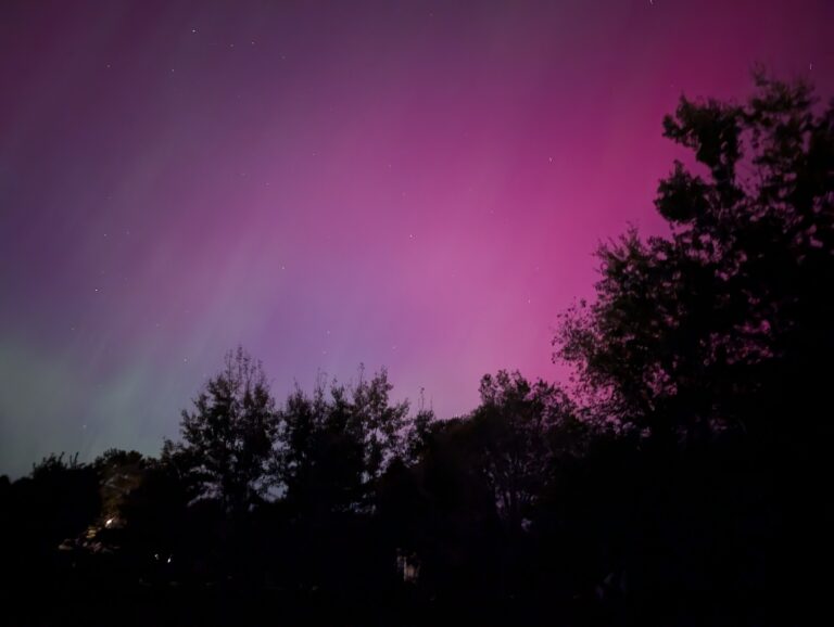 ‘Powerful explosion of lights’: Aurora seen across the region Thursday night 