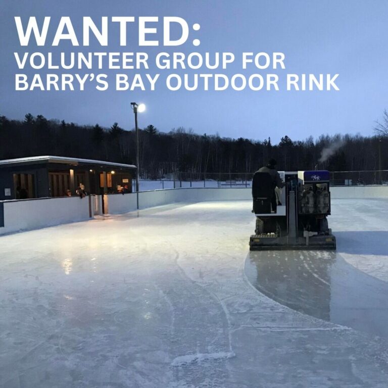Barry’s Bay looking for outdoor rink ‘aficionados’ 