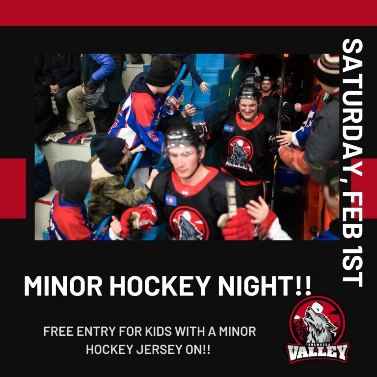 MV Wolves Minor Hockey Night: Kids can wear a hockey jersey and catch a free game