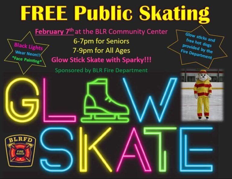 Come out and ‘glow’ at black light skating in BLR tonight