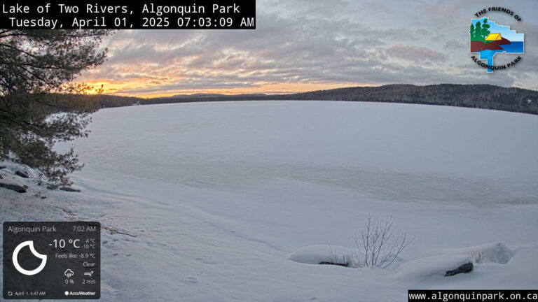 Backcountry camping closed in Algonquin Park during ice-out 