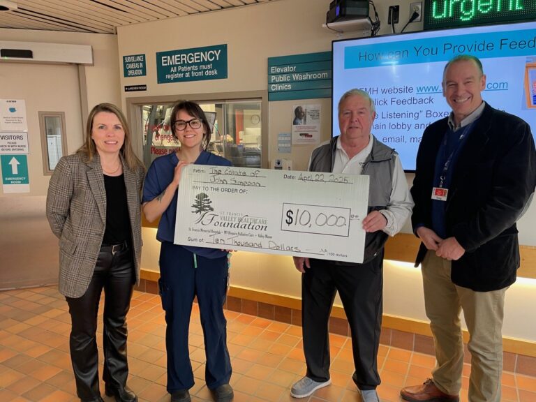 Whitney man gifts portion of estate to Barry’s Bay hospital
